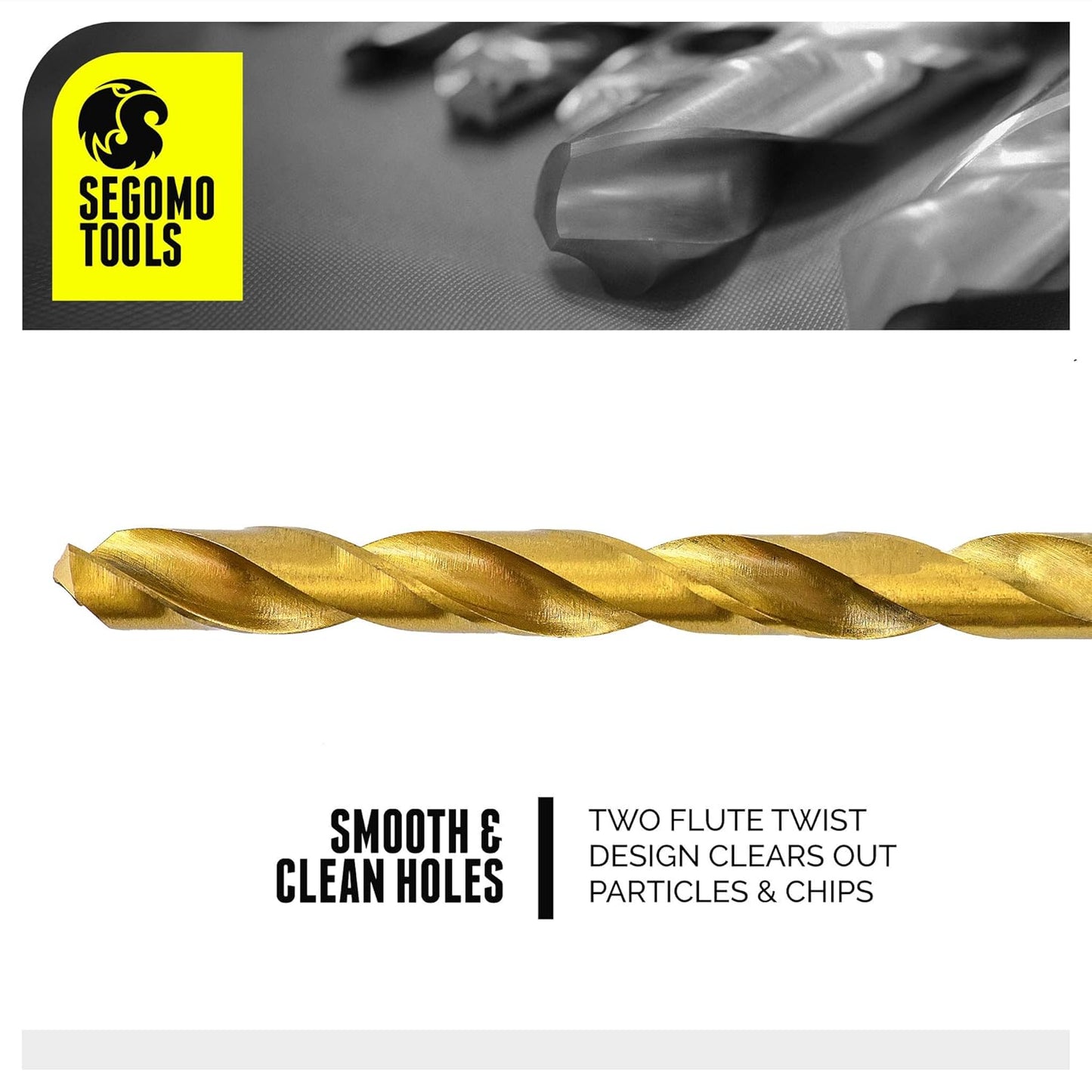 230 Piece 135 Degree High Speed Drill Bits | Drill Bit Set | Titanium Drill Bit Set | Drill Bit Kit | Set HSS Titanium Coated Drill Bit - DB230