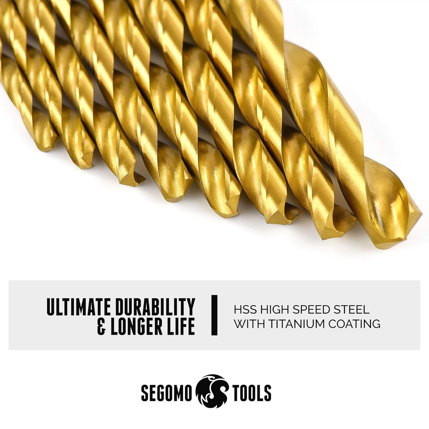 230 Piece 135 Degree High Speed Drill Bits | Drill Bit Set | Titanium Drill Bit Set | Drill Bit Kit | Set HSS Titanium Coated Drill Bit - DB230