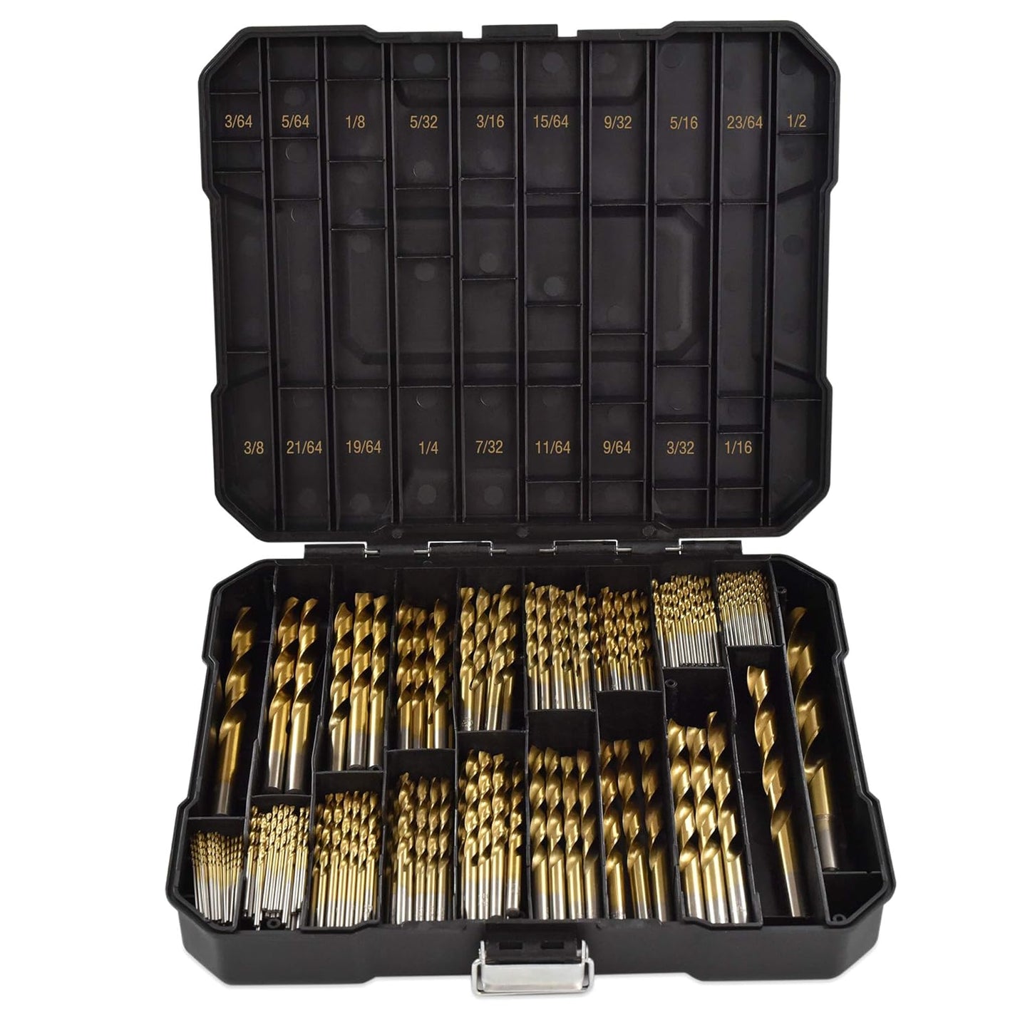 230 Piece 135 Degree High Speed Drill Bits | Drill Bit Set | Titanium Drill Bit Set | Drill Bit Kit | Set HSS Titanium Coated Drill Bit - DB230