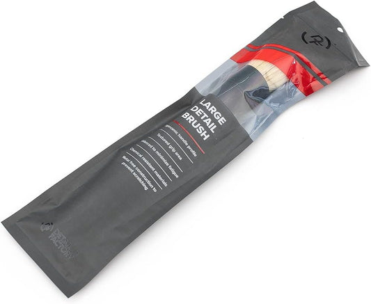 Boar Hair Detailing Brush Large, Comfortable Grip and Heavy-Duty Scrubbing for Interior, Exterior, Engine Bay, Wheels, Exhaust Tips, Textured Plastic