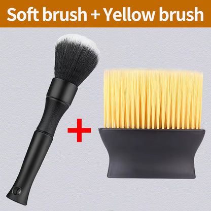 Car Interior Sweeping Dust Soft Brush Car Wash Tool Artifact Car Interior Gap Dust Brush Air Outlet Cleaning Brush