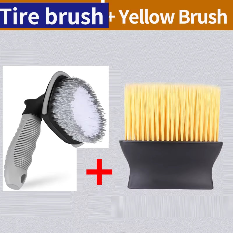 Car Interior Sweeping Dust Soft Brush Car Wash Tool Artifact Car Interior Gap Dust Brush Air Outlet Cleaning Brush
