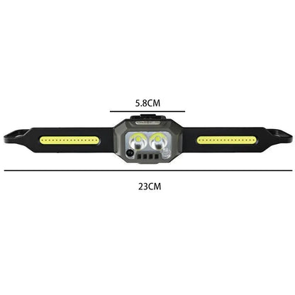 2023 New Strong Light 1000 Lumens COB 270 Wide Beam Silicone Lightweight Sport Headlamp for Running Hiking Camping Cycling